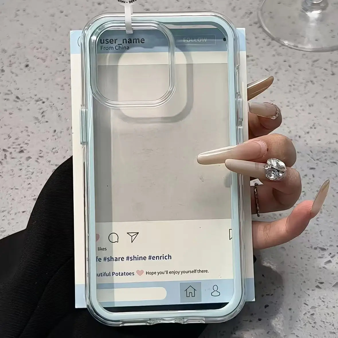 Luxury Candy Color Clear Phone Case | Shockproof Acrylic Bumper for iPhone 17/16/15/14/13/12/11 Pro Max