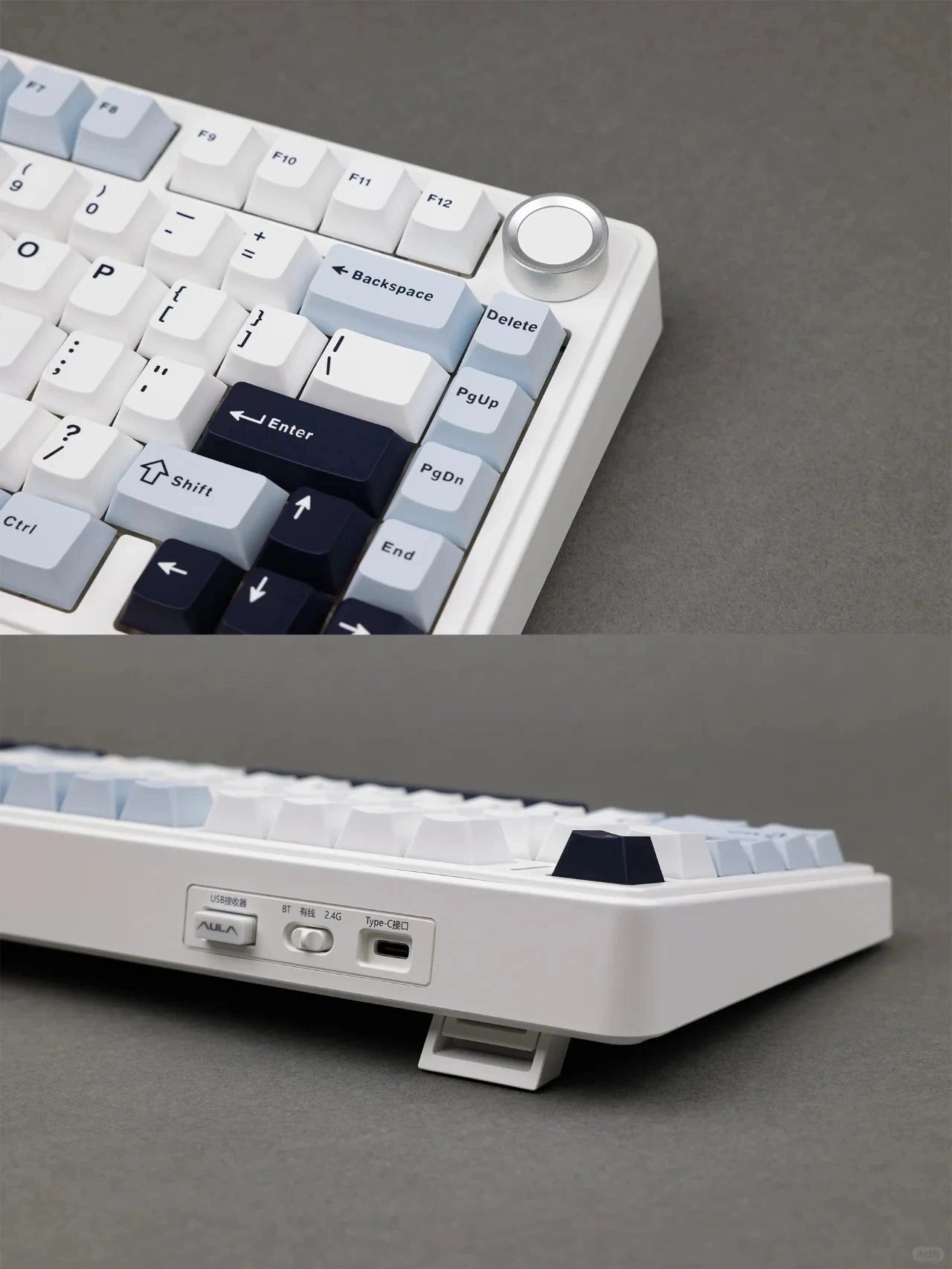 AULA F75 Mechanical Keyboard – 75% Layout, Tri-Mode (2.4G/BT/USB), RGB, Hot-Swap, PBT Keycaps