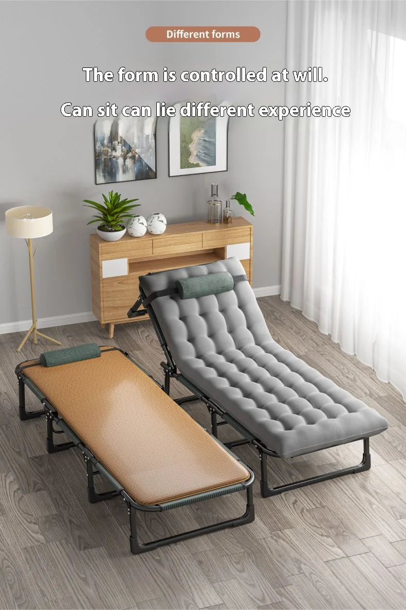 GIANXI Foldable Outdoor Recliner Bed – Lightweight Portable Camping Lounger, Easy Storage