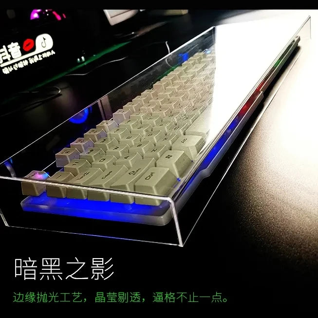 Keyboard Dust Proof Cover New Acrylic Capacitive For Mechanical Gaming Keyboard 104 Keys Mouse Protection Transparent Cover