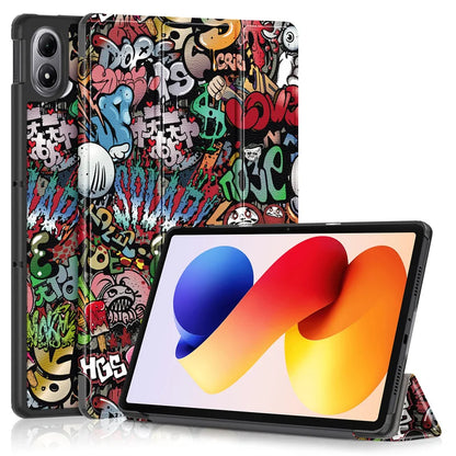 Fashion Print Magnetic Smart Stand PU Leather Case for Xiaomi Poco Pad M1 12.1" 2025