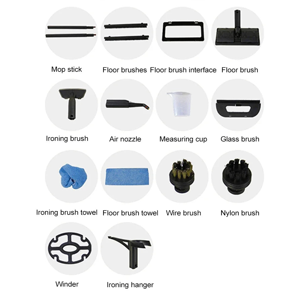 2000W High-Temperature High-Pressure Steam Cleaner – Sterilization, Mite Removal, Disinfection | Home, Kitchen & Car | 220V