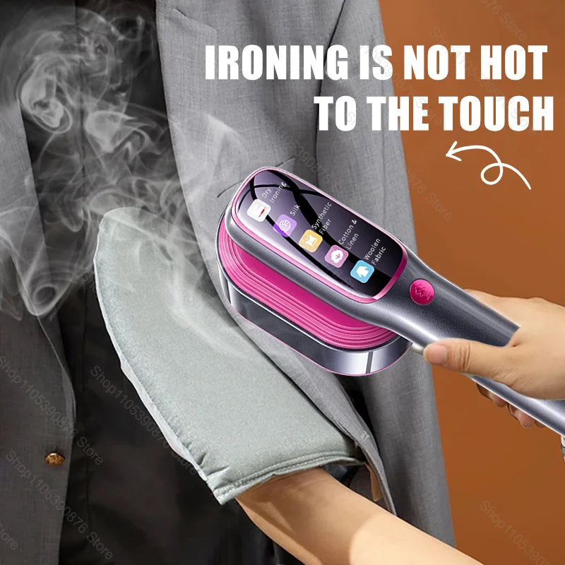 Mini Portable Steam Iron – Handheld Garment Steamer, Wet & Dry, Foldable | EU Plug | CENRR