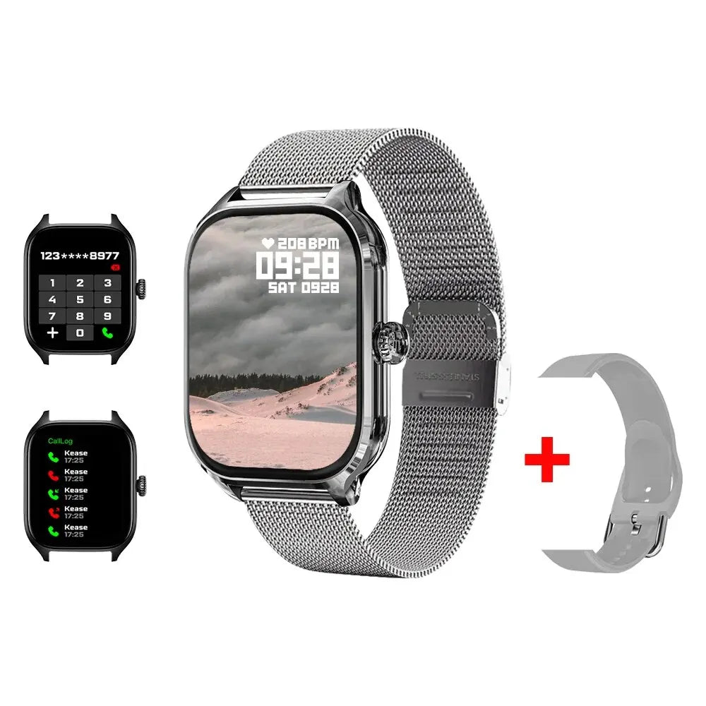 R.E.D. Shopping H9 Smart Watch with 2.01" HD display, Bluetooth calling, health monitor, and 19 sport modes.