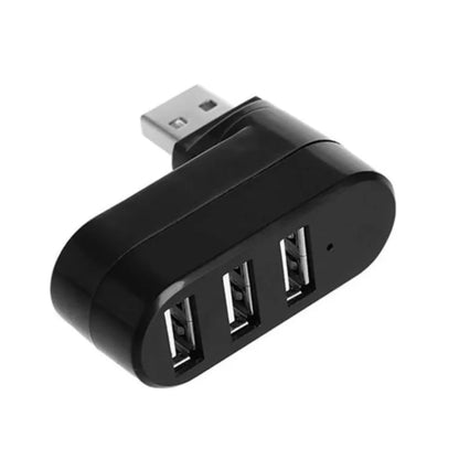 TABLLYUGE Mini Rotatable 3-Port USB 2.0 Hub – Plug & Play Splitter for PC & Laptop