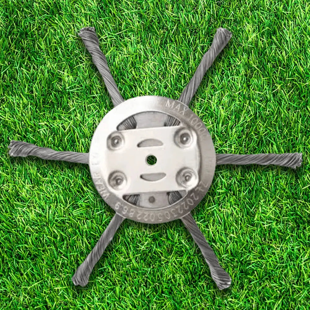 Universal Grass Trimmer Head – Metal Weed Eater Blade Replacement