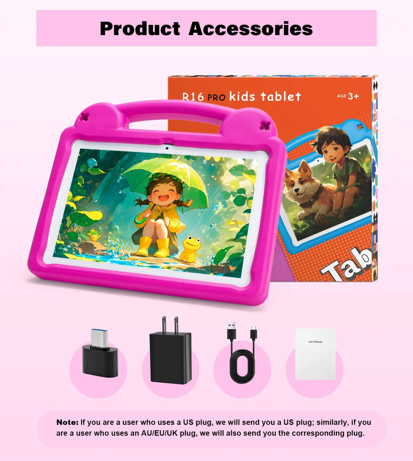 Kids Tablet 10.1" – Android 15, Parental Control, 8GB+64GB, 5000mAh, Octa Core