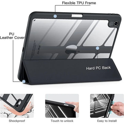 iPad Case with Pencil Slot – iPad 11th 2025, Air 11/13 M3, Pro, Mini 6/7, 10th Gen