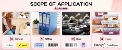 Niimbot D110 Portable Mini Label Printer – Thermal, Inkless, Bluetooth, UV