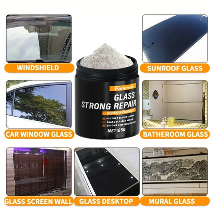 Nano Glass Polishing Powder | Scratch Repair & Clarity Restore for Car Windshield, Windows & Screens