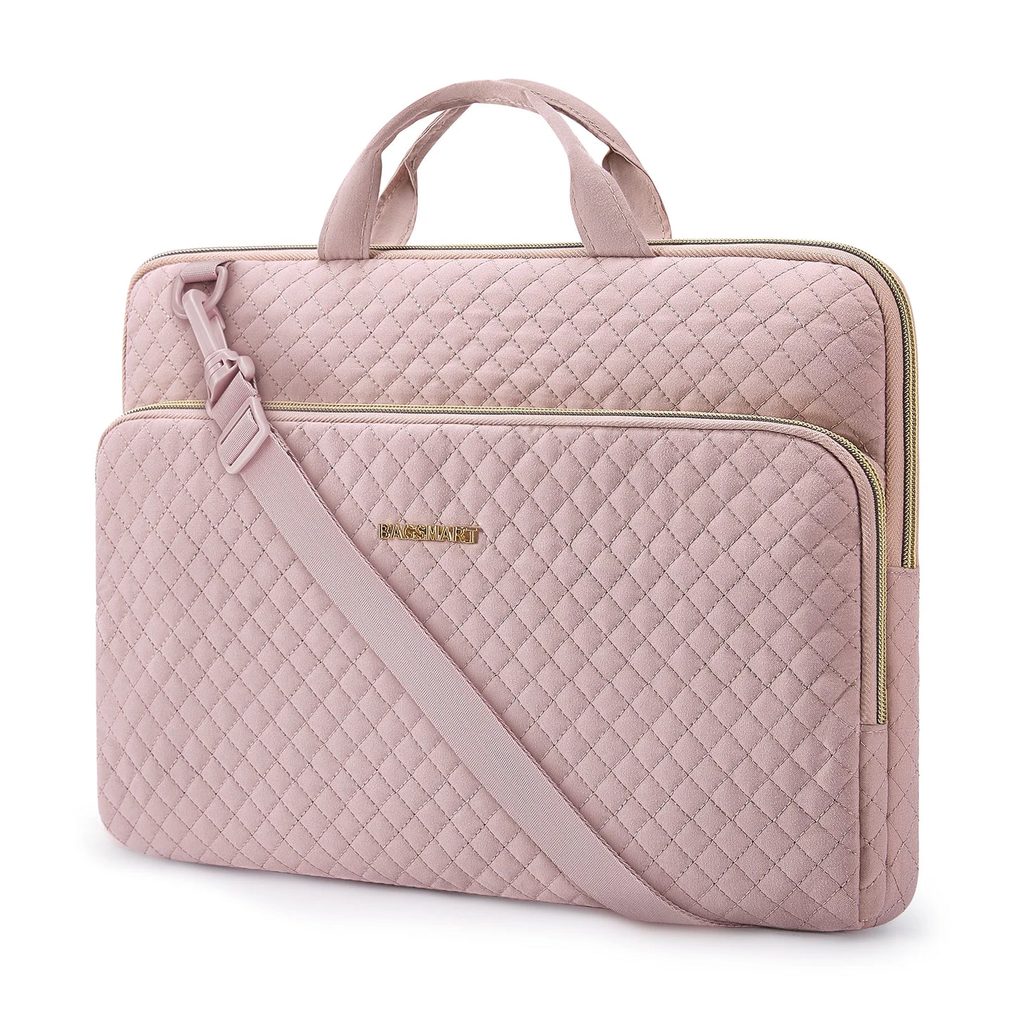 BAGSMART Laptop Handbag & Sleeve 13.3"–15.6" — Shoulder Briefcase for Women, MacBook Air/Pro