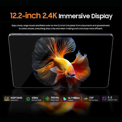Blackview MEGA 12 Tablet | 12.2" 2.4K 120Hz | Dimensity 7200 | 50MP | 10000mAh | 5G | Android 16