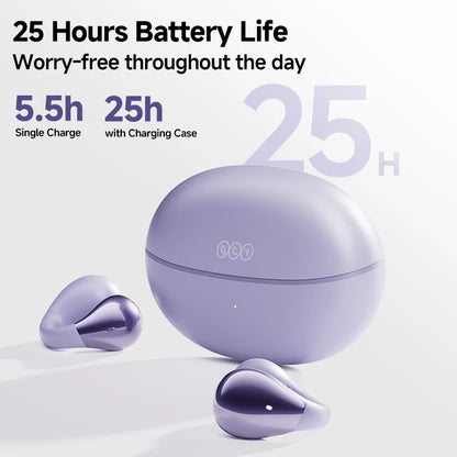 QCY Crossky C30 Ear Clip Bluetooth 5.4 Earphones – Open Ear Sports TWS, Dual-Connection