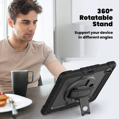 WeFor Heavy Duty iPad Case – Screen Protector, Shoulder Strap & Pencil Holder for iPad 11 A16, Air 11 & Air 13 M3 (2025)