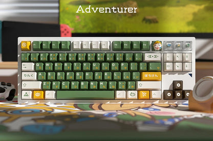 Glove X Domikey Cherry Adventurer ABS Doubleshot Keycaps – MX Stem, 60/87/104 Layout