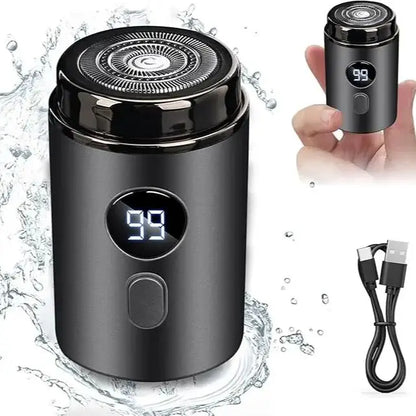 Mini Portable Electric Shaver for Men | LED Power Display | Pocket Size | USB Rechargeable