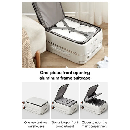 Mixi M9275 Aluminum Frame Hardside Suitcase 2026