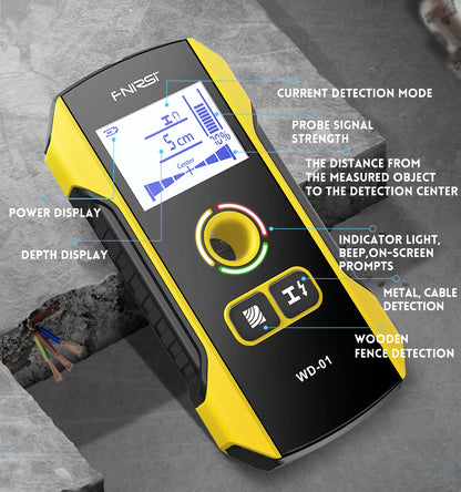 FNIRSI Wall Scanner – Metal Detector for AC Cables, Wires & Wood Studs