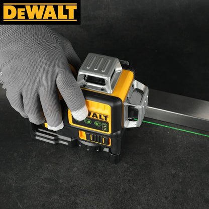 DW089LG 12-Line 3x360° Green Laser Level – 12V Lithium Battery Outdoor Leveling
