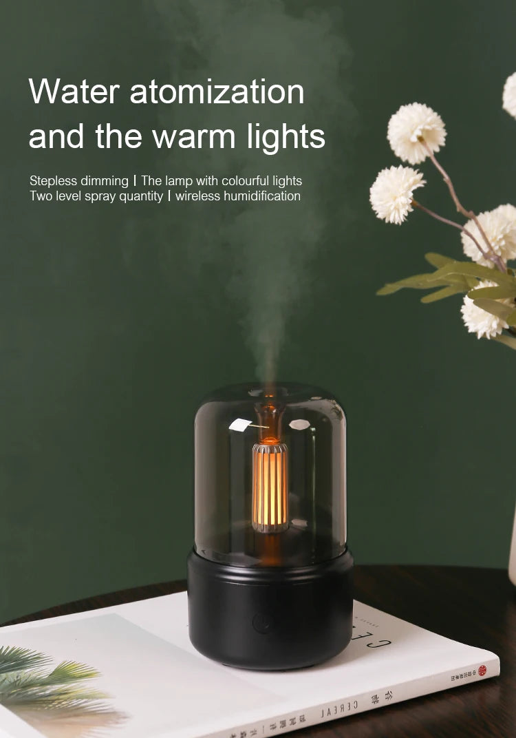 KINSCOTER USB Mini Aroma Diffuser & Ultrasonic Humidifier – 120ml/150ml Bedroom Diffuser