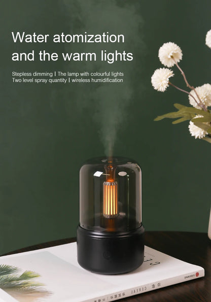 KINSCOTER USB Mini Aroma Diffuser & Ultrasonic Humidifier – 120ml/150ml Bedroom Diffuser