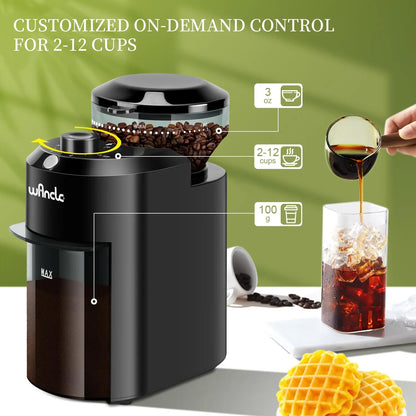 Electric Burr Coffee Grinder | 31 Grind Settings | 200g | EU 220V