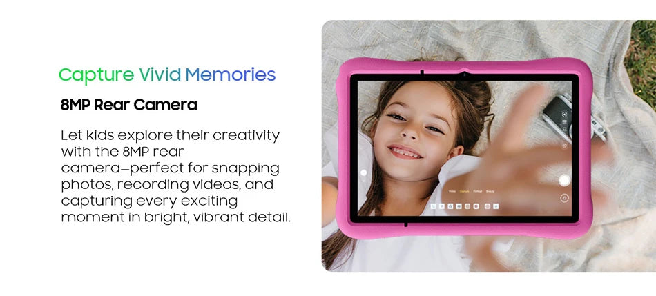 Blackview Oscal Pad 60 Kids Tablet – Android 15, 4GB+128GB, 10.1", WiFi, Blue & Pink
