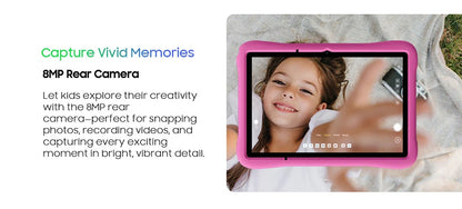 Blackview Oscal Pad 60 Kids Tablet – Android 15, 4GB+128GB, 10.1", WiFi, Blue & Pink