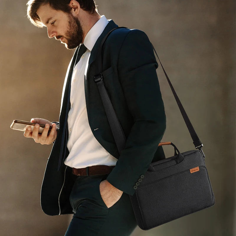 NIDOO Laptop Bag Sleeve – MacBook Air/Pro 13 M1, iPad Pro 12.9, Waterproof Shoulder Briefcase