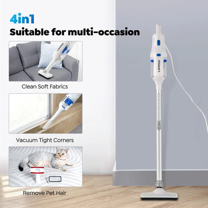 R.E.D. Shopping Laresar L3 cordless vacuum cleaner with 400W power, 20Kpa suction, washable HEPA filter, ideal for pet hair.