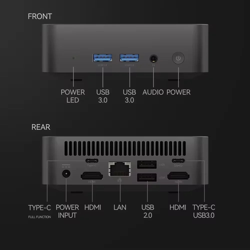 Mini PC Windows 11 – Intel Core i9-8950HK / i3-6100U, 16GB DDR4, Up to 2TB SSD