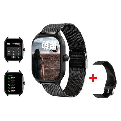 R.E.D. Shopping H9 Smart Watch with 2.01" HD display, Bluetooth calling, 19 sport modes, and health monitoring features.