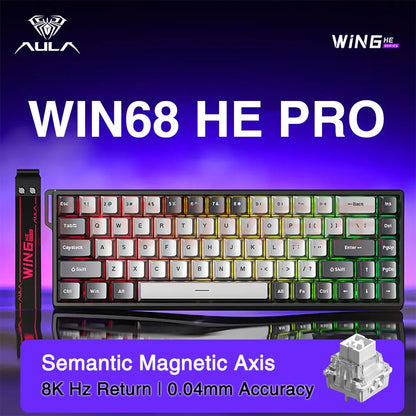 AULA WIN60 / WIN68 HE Gaming Keyboard – Rapid Trigger, RGB, Hotswap