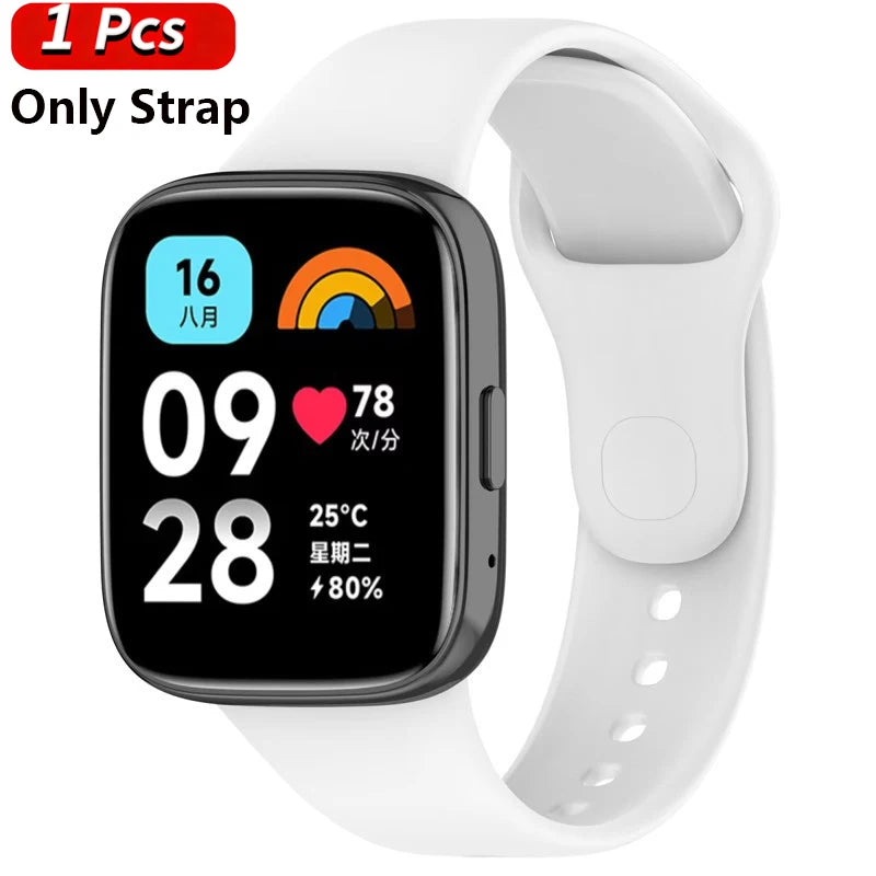 Silicone Strap & Case for Xiaomi Redmi Watch 3 / Active / Lite | Sport Band