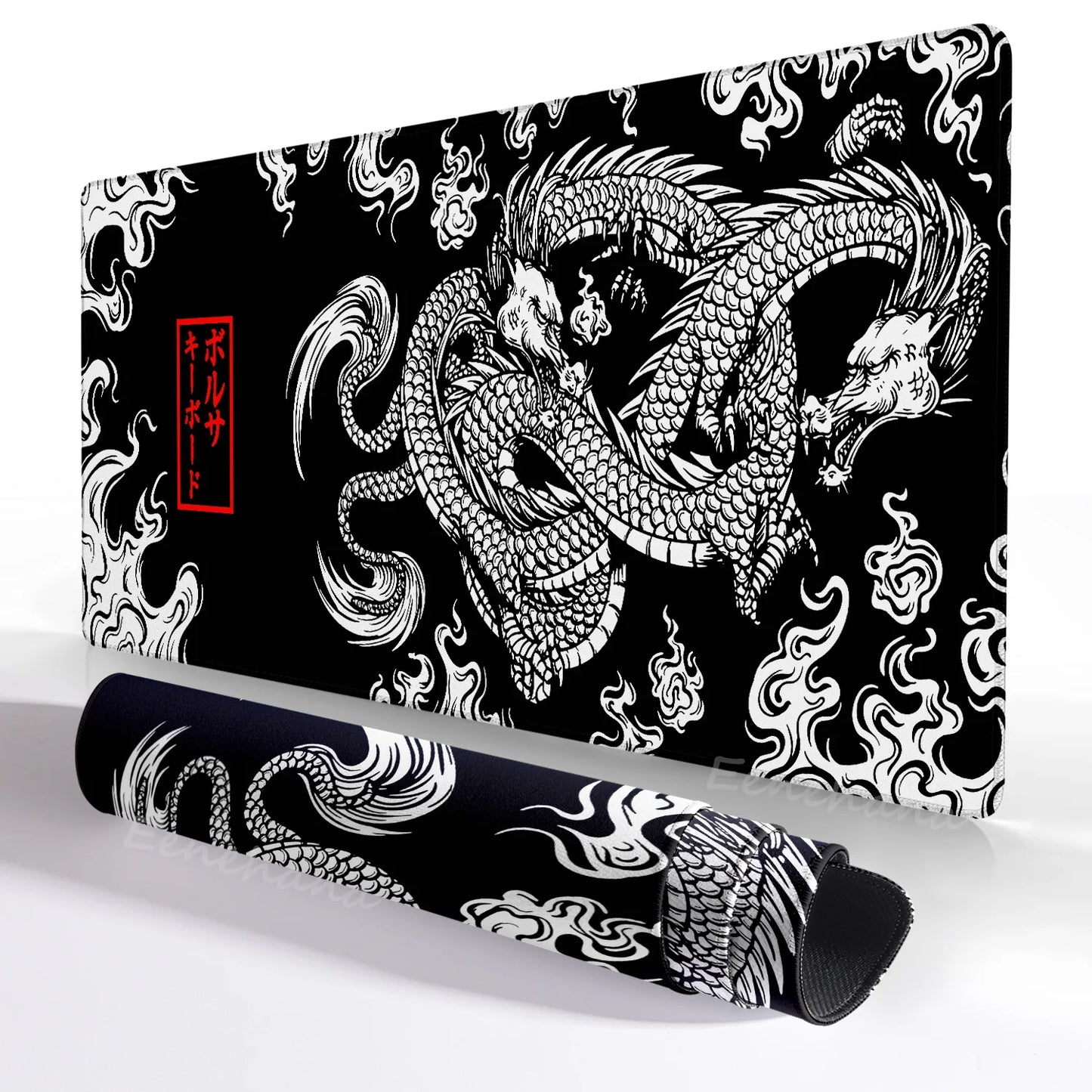 Japanese Dragon XXL Gaming Mouse Pad – Anime Desk Mat 900x400mm