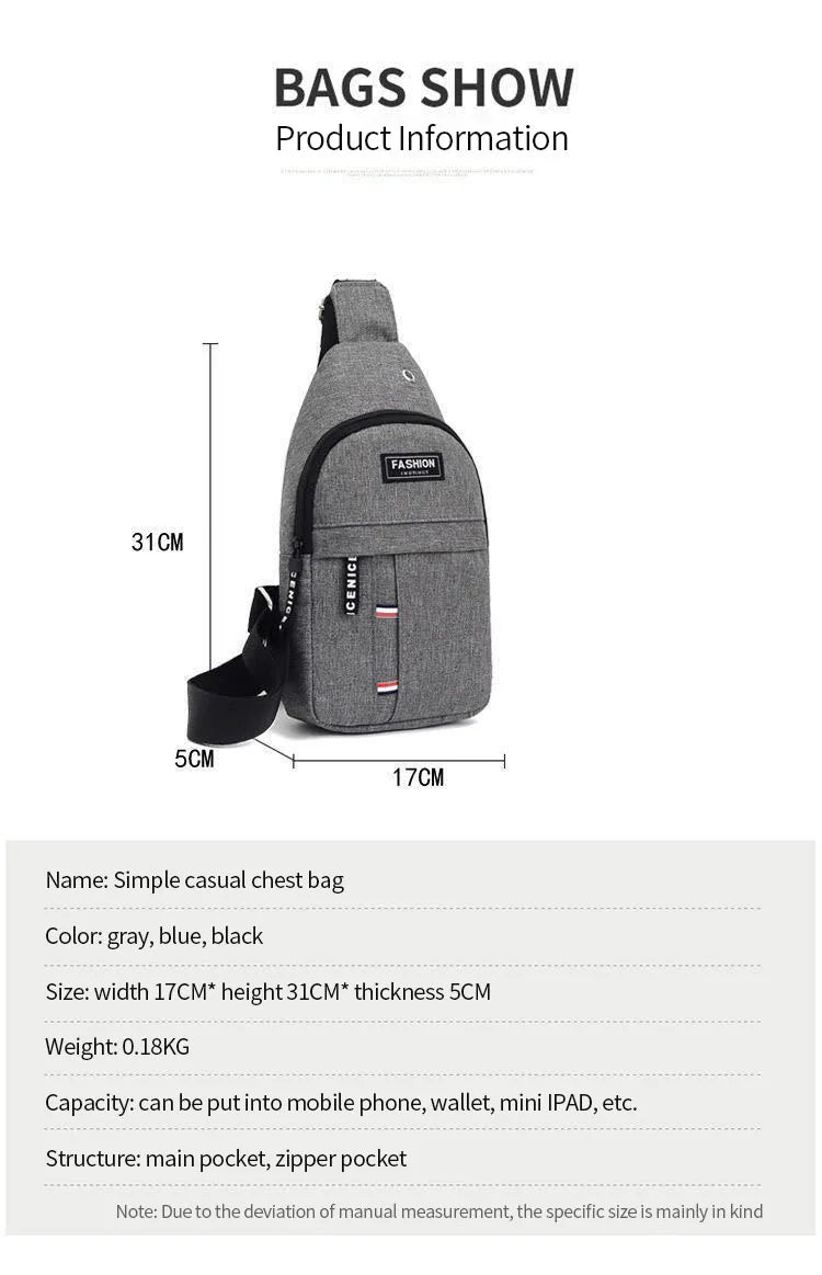 Large men's waterproof fanny pack by R.E.D. Shopping with adjustable strap, suitable for outdoor and travel use.