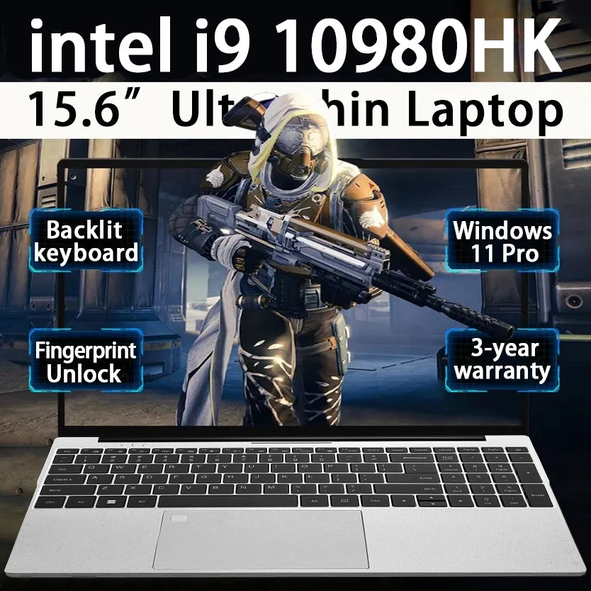 15.6" Laptop – Intel Core i9, 16GB RAM, 1TB SSD, Windows 11 Pro