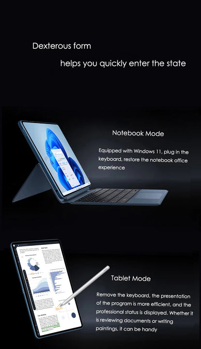 HUAWEI MateBook E 2-in-1 Tablet Laptop 12.6" OLED — Intel i5/i7, Up to 16GB RAM, Up to 512GB, Windows 11