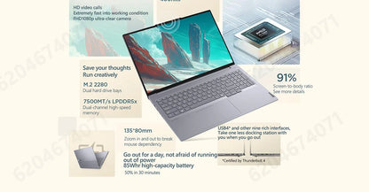 Lenovo ThinkBook 16+ 2025/2026 – AMD Ryzen 7 H 255 / AI 7 H 450, 24/32GB DDR5, 16" 2.5K 120Hz
