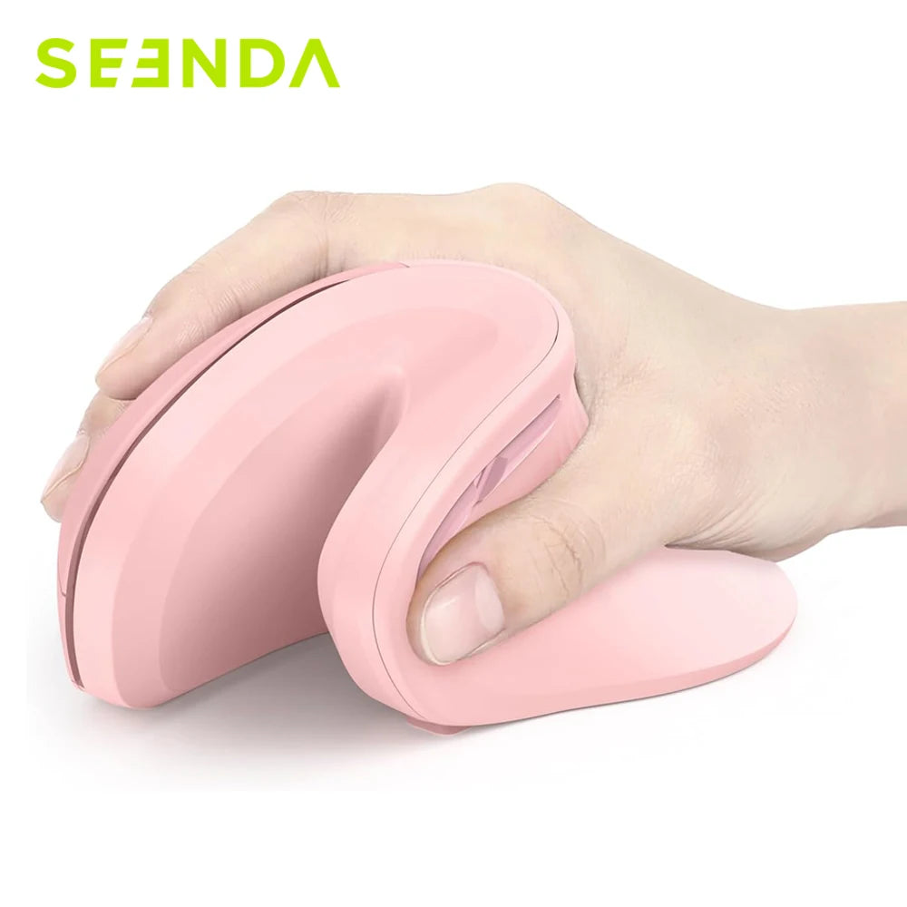 Seenda Bluetooth Vertical Ergonomic Mouse — Dual Mode Wireless for PC, Laptop & Mac