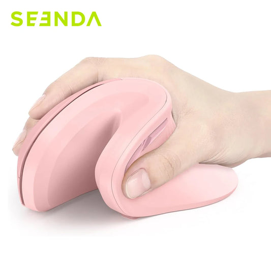 Seenda Bluetooth Vertical Ergonomic Mouse — Dual Mode Wireless for PC, Laptop & Mac