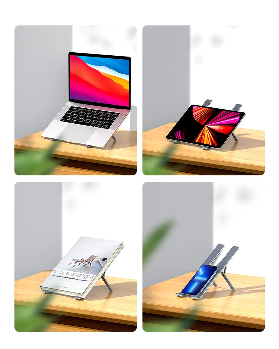 UGREEN Foldable Aluminum Laptop Stand – MacBook, Tablet & Phone