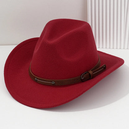 Wool fedora hat by R.E.D. Shopping, classic unisex style, featuring a wide brim and stylish design for all seasons.