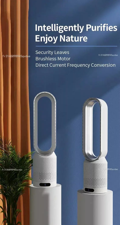 INSIS FEMME Bladeless Tower Fan – Ultra-Quiet Air Purification Circulation, Desk & Floor, Remote Control Option