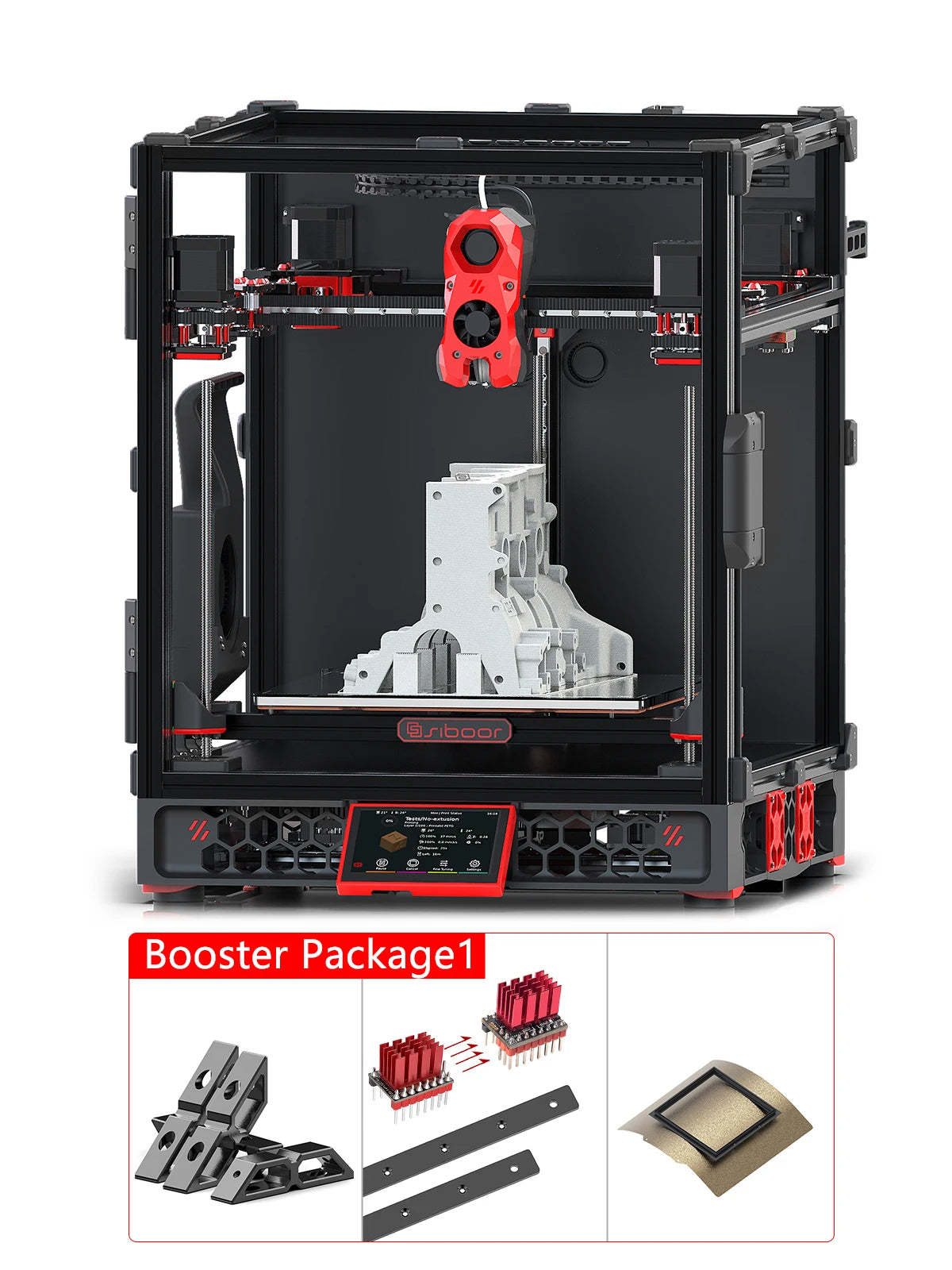 SIBOOR Voron Trident 3D Printer Kit – 4AWD, All HIWIN Rails, CNC Metal CoreXY