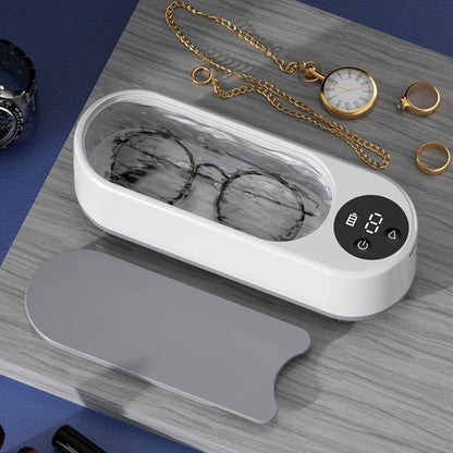 Ultrasonic Jewelry Cleaner Machine – Portable USB Rechargeable Cleaner for Rings, Necklaces & Glasses