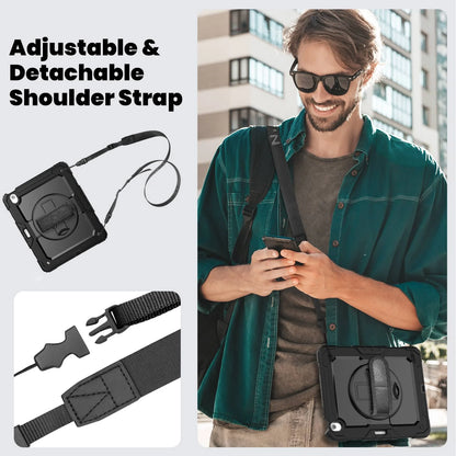 WeFor Heavy Duty iPad Case – Screen Protector, Shoulder Strap & Pencil Holder for iPad 11 A16, Air 11 & Air 13 M3 (2025)