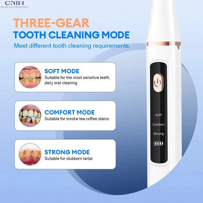 Ultrasonic Water Flosser – Tartar Remover, Stain Eraser, Multi-Mode, Type-C Rechargeable, Portable Oral Care