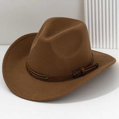 R.E.D. Wool Fedora Hat in classic unisex style, featuring a wide brim and textured wool material for all-season wear.