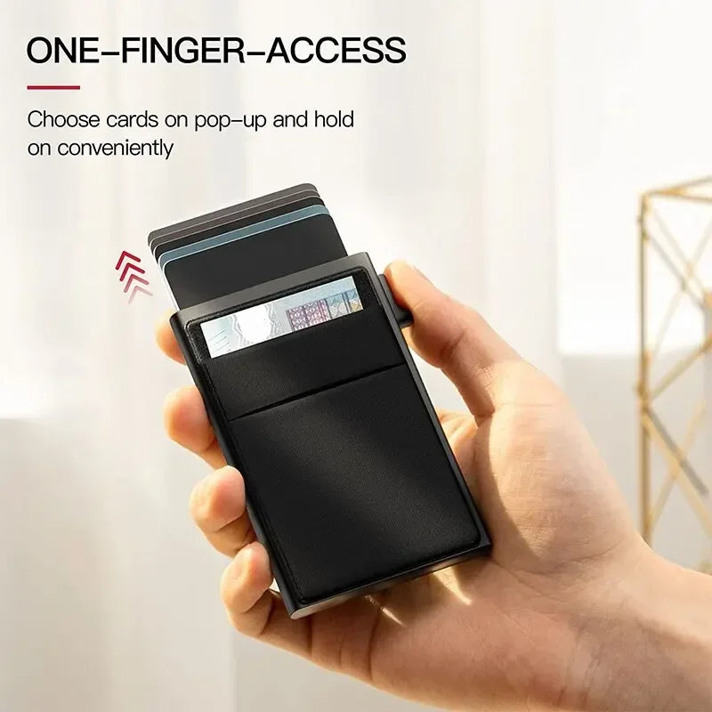 RFID Blocking Slim Metal Card Holder Wallet